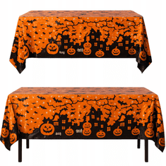 Korbi Folija namizna s halloween motivom buč – okras za mizo, 130 x 220 cm
