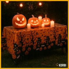 Korbi Folija namizna s halloween motivom buč – okras za mizo, 130 x 220 cm
