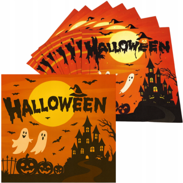 Korbi Serviete za Halloween – okrasni element za mizo na tematsko zabavo