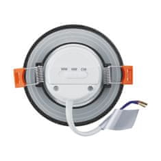 Ideus LED vgradna svetilka 7W CCT 900lm IP54 ČRNA