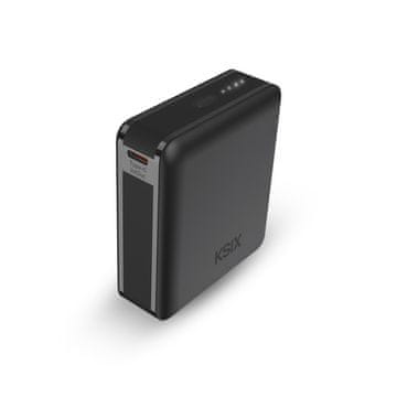 Ksix prenosna baterija za polnjenje 10000 mAh, Nano, 22,5 W, USB-C + USB-A