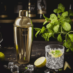 KLAUSBERG Cocktail Shaker, Gold-Color, Made of Stainless Steel