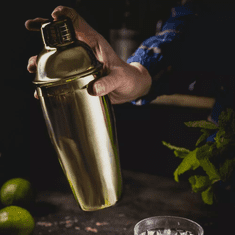 KLAUSBERG Cocktail Shaker, Gold-Color, Made of Stainless Steel