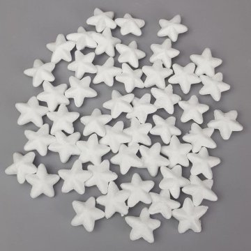 Rayher.	 Stiropor zvezdice, 3cm, set 50