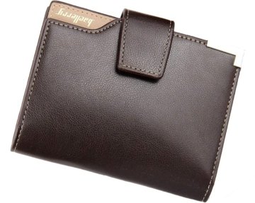 Camerazar Moška denarnica iz ekološke umetne kože, rjava, 19 predalčkov, dimenzije 12,5 x 9,5 x 2,5 cm