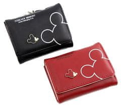 Camerazar Eleganten Majhen Ženski Denarnica na Zadrgo, Črna, Ekoloska Usnje, 11x8.5x3.5 cm