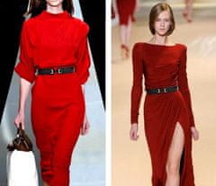 Camerazar Eleganten ženski usnjeni pas punk z zlatim sponko, črn, širina 40mm, dolžina 83cm