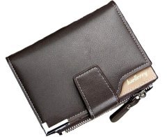 Camerazar Moška denarnica iz ekološke umetne kože, rjava, 19 predalčkov, dimenzije 12,5 x 9,5 x 2,5 cm