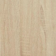 Vidaxl Miza sonoma hrast 131.5 x 50 x 106.5 cm Konstruiran les
