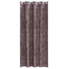 Vidaxl Zavesa z zavesami 2 pcs Rjava 260 x 140 cm Žamet