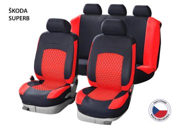 Cappa Perfetto HL Škoda Superb črna/rdeča