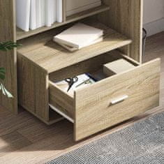 Vidaxl Miza sonoma hrast 131.5 x 50 x 106.5 cm Konstruiran les