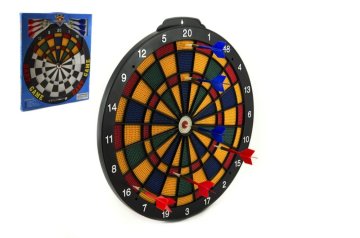 Teddies Tarča 40 cm + 6 plastičnih puščic v škatli