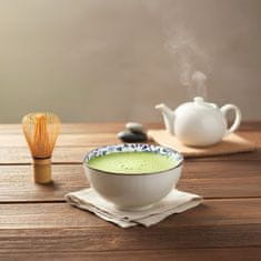 Basilur Japonska skodelica, keramična skodelica Chawan za pripravo čaja matcha - modri cvetovi 280 ml 