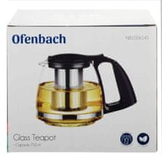 Basilur STEKLENI vrč s čajnim infuzorjem, INFUZOR ZA ZELIŠČA, Infuzor z pokrovom - 750 ml 