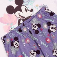 Disney DISNEY Minnie Mouse Bombažne, bele in vijolične pižame za deklice, DVOJNE pižame z dolgimi rokavi, 100% BOMBAŽ 116cm