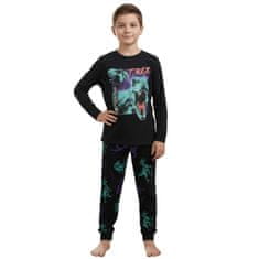 Jurassic World Jurassic World BOMBAŽ, črne pižame za dečke, DVOJNE pižame z dolgimi rokavi, 100% BOMBAŽ 146-152