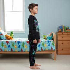 Jurassic World Jurassic World BOMBAŽ, črne pižame za dečke, DVOJNE pižame z dolgimi rokavi, 100% BOMBAŽ 146-152