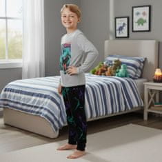 Jurassic World Jurassic World Siva bombažna pižama za dečke, DVOJNA pižama z dolgimi rokavi 158-164cm