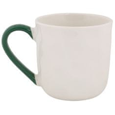 sarcia.eu Bela, BOŽIČNA porcelanska skodelica z ročajem in motivom okraskov – ZAPAKIRANA V DARILNI ŠKATLI 320 ml