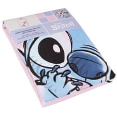 Disney DISNEY Stitch Pink DVOJNA bombažna otroška posteljnina z zadrgo, 100% BOMBAŽ 140x200+70x90 cm OEKO-TEX