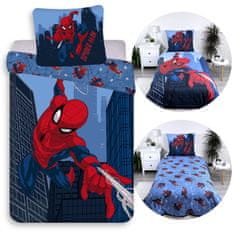 MARVEL COMICS MARVEL SpiderMan Temno modra DVOJNA, otroška posteljnina z zadrgo, 100% BOMBAŽ 160x200+70x80 cm OEKO-TEX