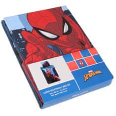 MARVEL COMICS MARVEL SpiderMan Temno modra DVOJNA, otroška posteljnina z zadrgo, 100% BOMBAŽ 160x200+70x80 cm OEKO-TEX