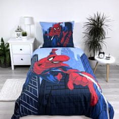 MARVEL COMICS MARVEL SpiderMan Temno modra DVOJNA, otroška posteljnina z zadrgo, 100% BOMBAŽ 160x200+70x80 cm OEKO-TEX
