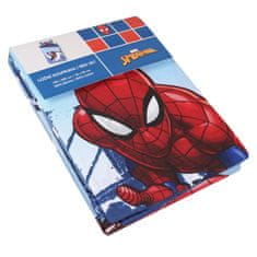 MARVEL COMICS MARVEL Spider-Man Temno modra DVOJNA bombažna otroška posteljnina z zadrgo, 100% BOMBAŽ 140x200+60x80 cm OEKO-TEX