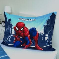 MARVEL COMICS MARVEL Spider-Man Temno modra DVOJNA bombažna otroška posteljnina z zadrgo, 100% BOMBAŽ 140x200+70x90 cm OEKO-TEX