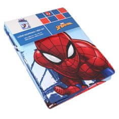MARVEL COMICS MARVEL Spider-Man Temno modra DVOJNA bombažna otroška posteljnina z zadrgo, 100% BOMBAŽ 140x200+70x90 cm OEKO-TEX