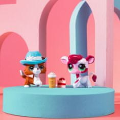 HASBRO Littlest Pet Shop Komplet figuric krave in psa, živali #150 #151 + dodatki, premične zbirateljske figurice 4+