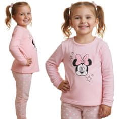 Disney DISNEY Minnie Mouse Fleece, roza pižama za deklice, DVOJNA pižama z dolgimi rokavi OEKO-TEX 92-98cm