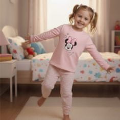 Disney DISNEY Minnie Mouse Fleece, roza pižama za deklice, DVOJNA pižama z dolgimi rokavi OEKO-TEX 92-98cm