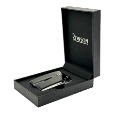 Ronson 100004 Vžigalnik plinski Premier Vareflame črn 100004