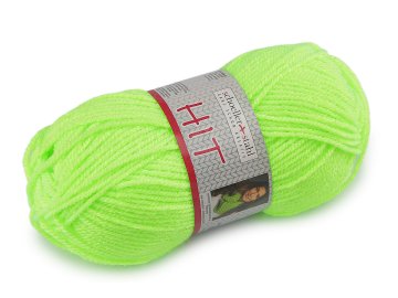 HIT Pletena preja 50 g - (0033) limetina zelena neon