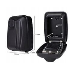 Dexxer Kombinacijski stenski sef za ključe in kartice do 12 številk črn