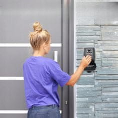 Dexxer Kombinacijski stenski sef za ključe in kartice do 12 številk črn