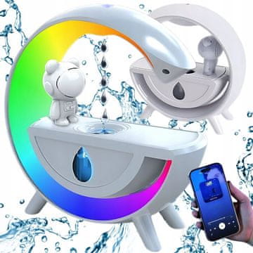 Verkgroup 4v1 LED RGB difuzor svetilka in bluetooth zvočnik 350ml USB astronavt