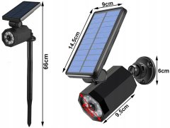 Verkgroup Solarna LED lažna kamera in svetilka s senzorjem gibanja in mraka