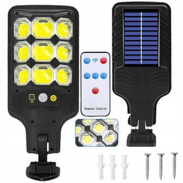 Verkgroup Solarna aku. 63 LED COB cestna svetilka s sezorjem gibanja in mraka + daljinec