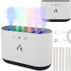 Verkgroup LED RGB difuzor aromaterapija 6 šob USB 900ml vlažilec zraka USB