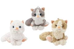 Teddies Mačka sedi pliš 20cm z zvokom