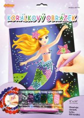 SMT Creatoys Slika iz kroglic z dodatki na kartici 23x32cm
