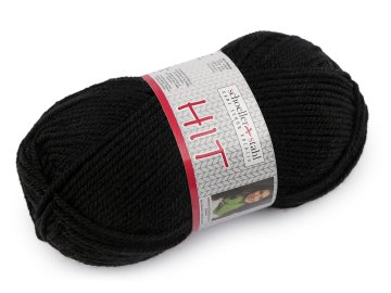 HIT Pletena preja 50 g - (0002) črna