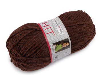 HIT Pletena preja 50 g - (0017) rjava