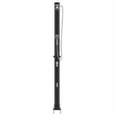 Vidaxl Zunanji solarni tuš Črna 217 cm PVC in aluminij