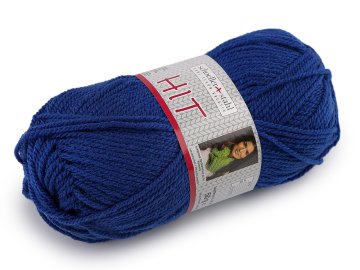 HIT Pletena preja 50 g - (0010) kraljevsko modra