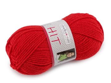 HIT Pletena preja 50 g - (0024) rdeča