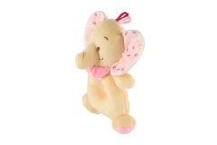 Teddies Plišasti slonček 14x18cm bež/rožnate barve na kartici